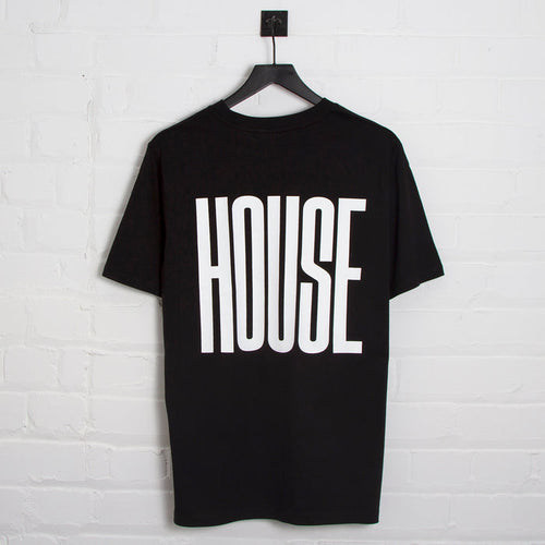 Higher House Back Print - Tshirt - Black