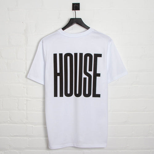 Higher House Back Print - Tshirt - White