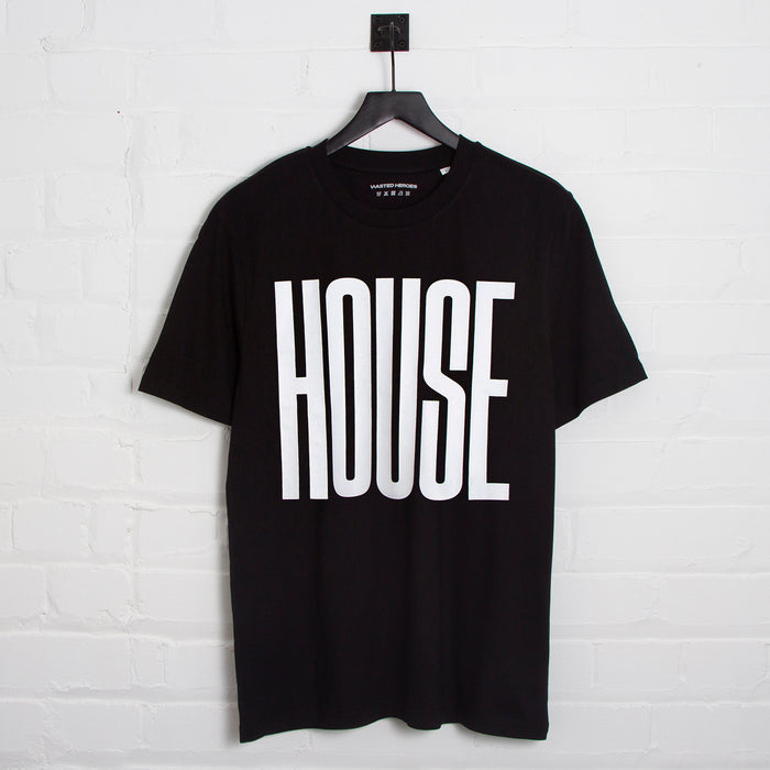 Higher House Front Print - Tshirt - Black