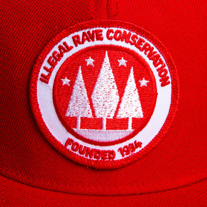 Ilegal Rave - Snapback - Full Red - Wasted Heroes