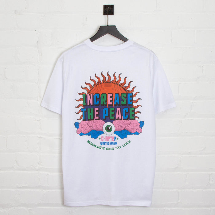 Increase The Peace Back Print - Tshirt - White