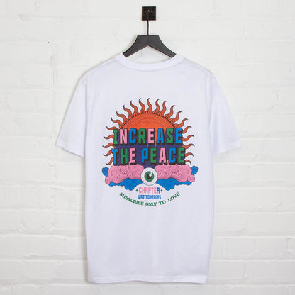Increase The Peace Back Print - Tshirt - White