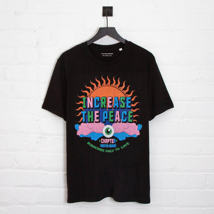 Increase The Peace Front Print - Tshirt - Black