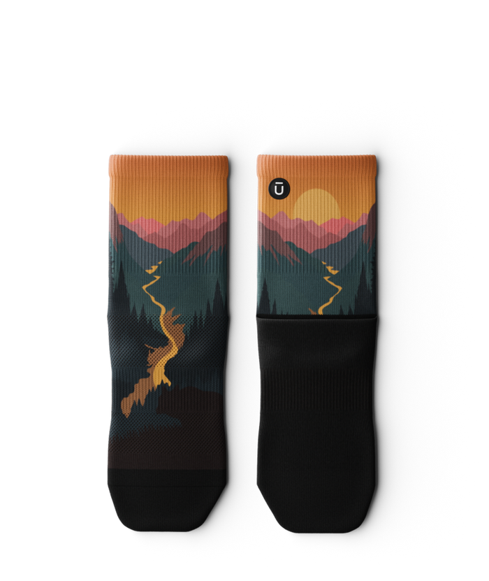 Into the Dusk Athletic Quarter Socks