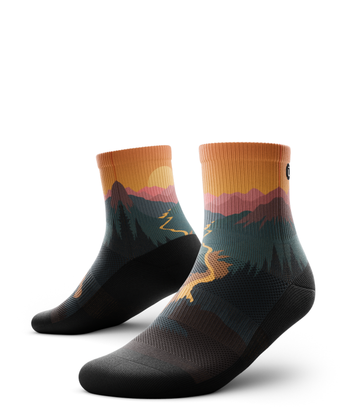 Into the Dusk Athletic Quarter Socks