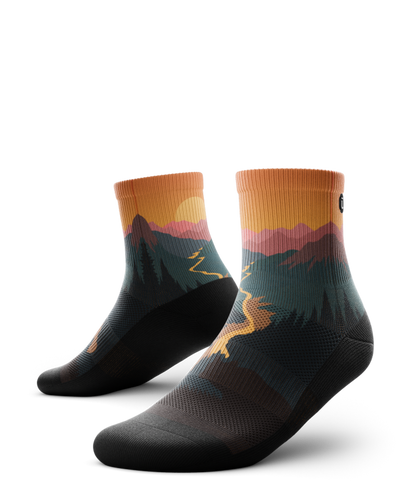Into the Dusk Athletic Quarter Socks