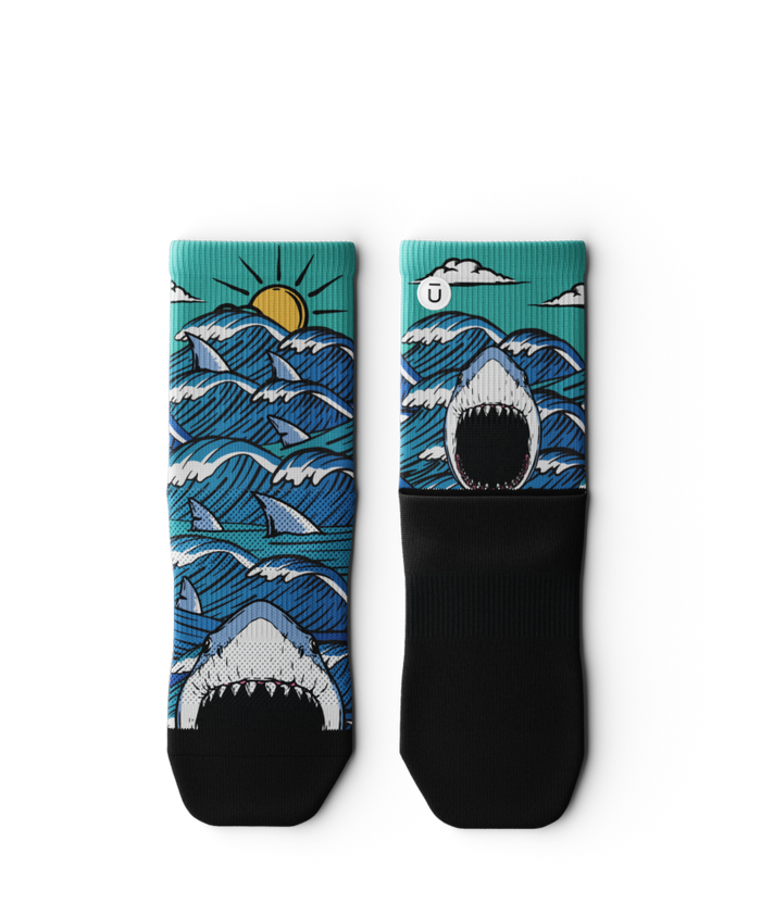 Jaws Athletic Quarter Socks