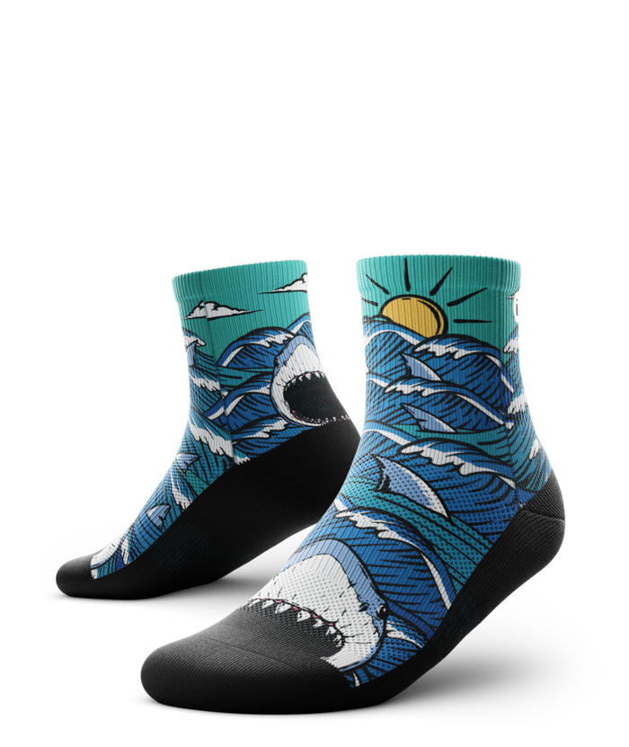 Jaws Athletic Quarter Socks