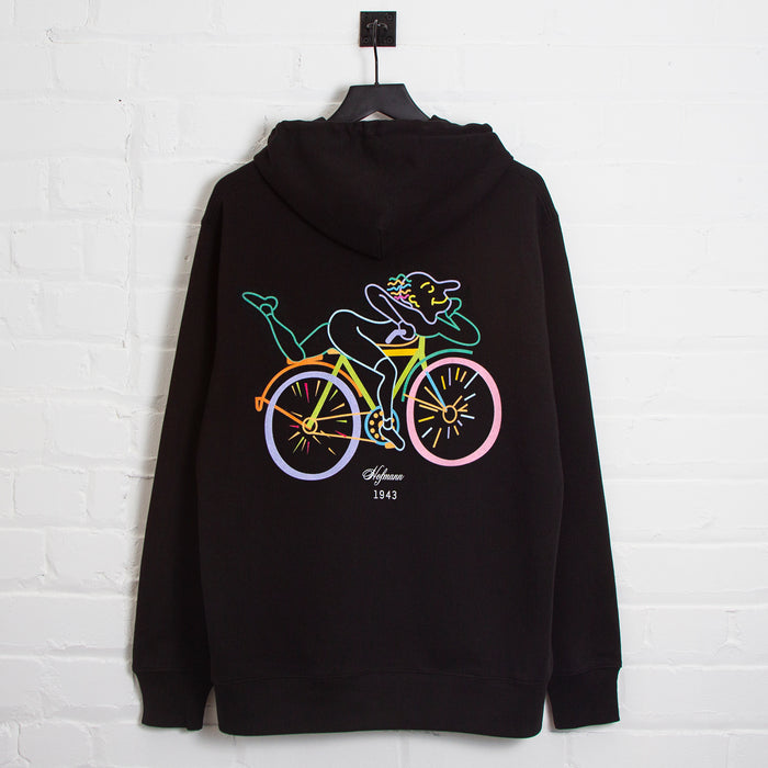 Kaleidoscopic Hofmann Back Print - Hood - Black