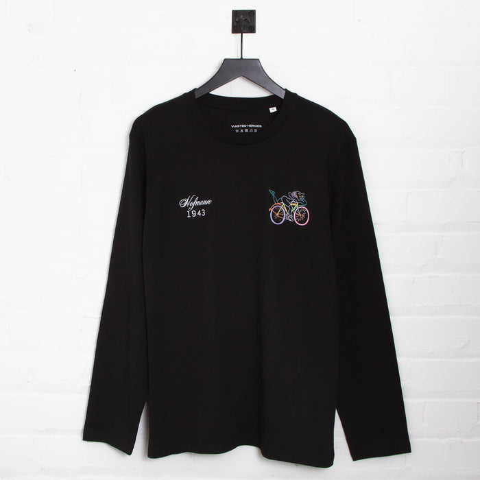 Kaleidoscopic Hofmann Back Print - Long Sleeve Tshirt - Black