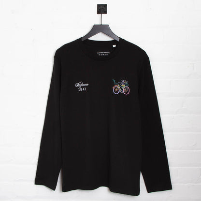 Kaleidoscopic Hofmann Back Print - Long Sleeve Tshirt - Black
