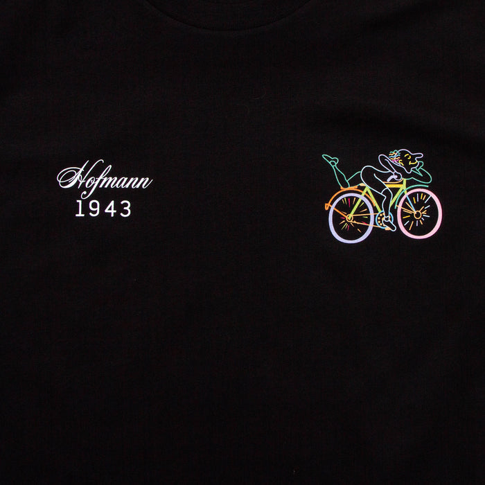 Kaleidoscopic Hofmann Back Print - Long Sleeve Tshirt - Black