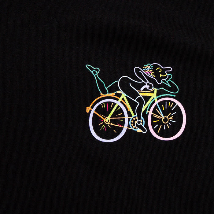 Kaleidoscopic Hofmann Back Print - Long Sleeve Tshirt - Black