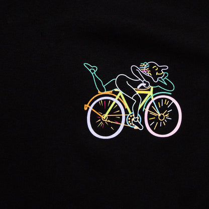 Kaleidoscopic Hofmann Back Print - Long Sleeve Tshirt - Black