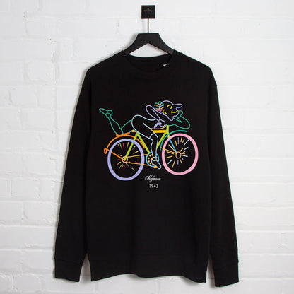 Kaleidoscopic Hofmann Front Print - Sweatshirt - Black