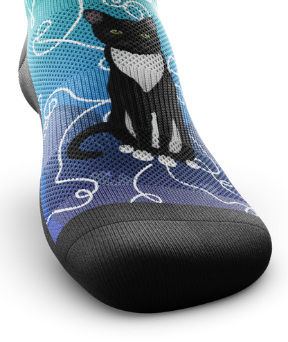 Kitten Around Athletic Ankle Socks