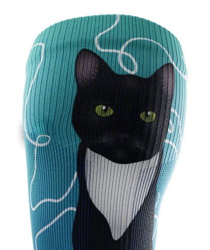 Kitten Around Athletic Knee High Compression Socks