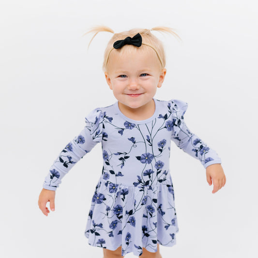 Tiny Nylon Bow in Midnight