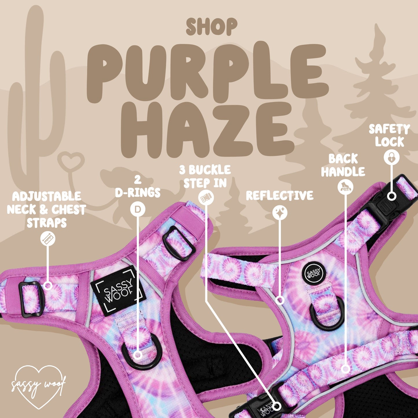 Dog Four Piece Bundle - Purple Haze