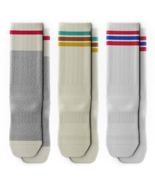 Long Weekend Athletic Crew Socks 3-Pack