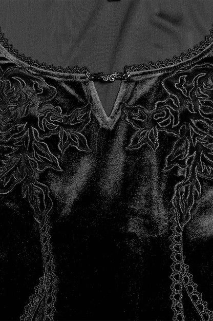 Bride of Night Embroidered Dress