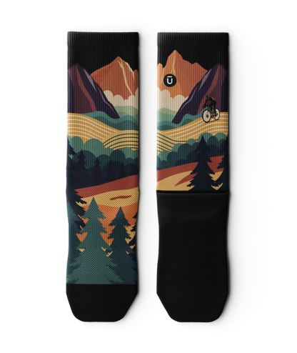 Meandering Athletic Crew Socks