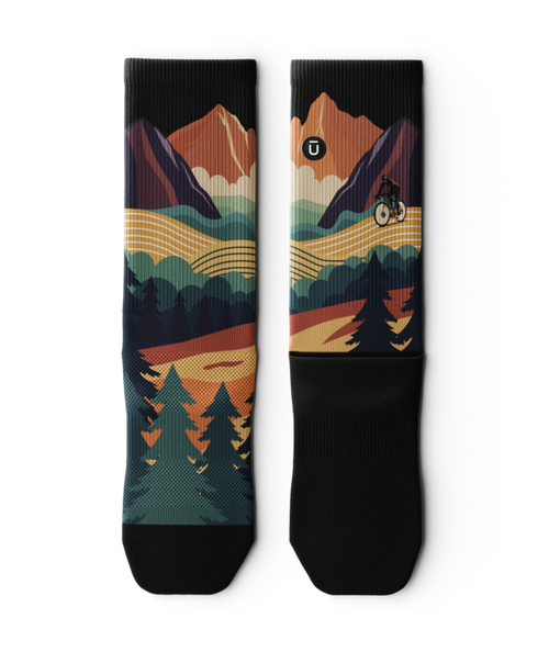 Meandering Athletic Crew Socks