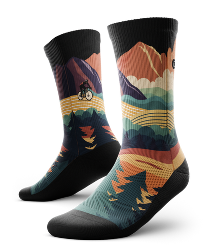 Meandering Athletic Crew Socks