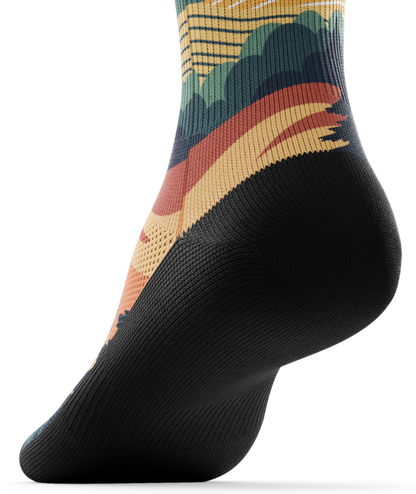 Meandering Athletic Crew Socks