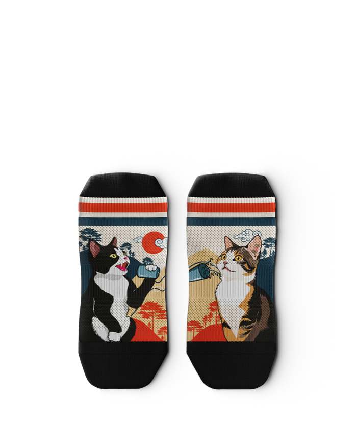 Meow Athletic Athletic Ankle Socks