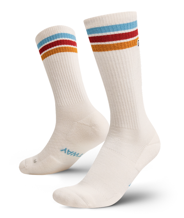 Moonstone Merino Wool Midweight Crew Socks