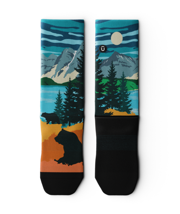 Moraine Lake Athletic Crew Socks