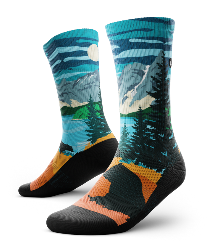 Moraine Lake Athletic Crew Socks