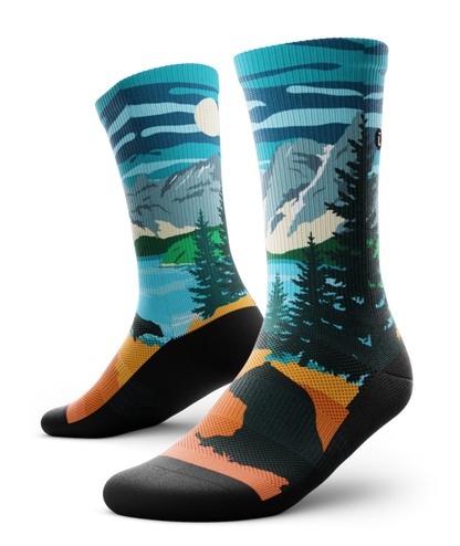Moraine Lake Athletic Crew Socks