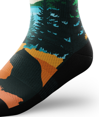 Moraine Lake Athletic Crew Socks