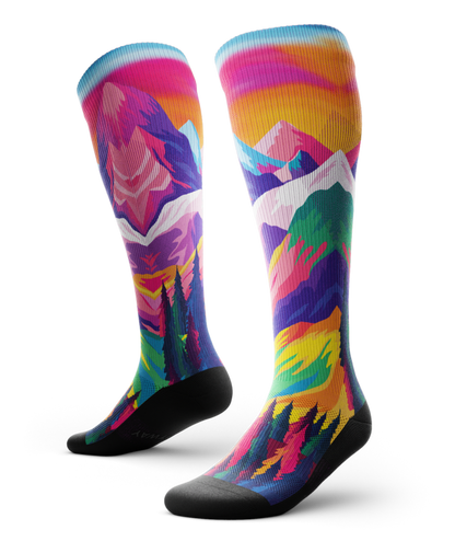 Nature Trip Athletic Knee High Compression Socks