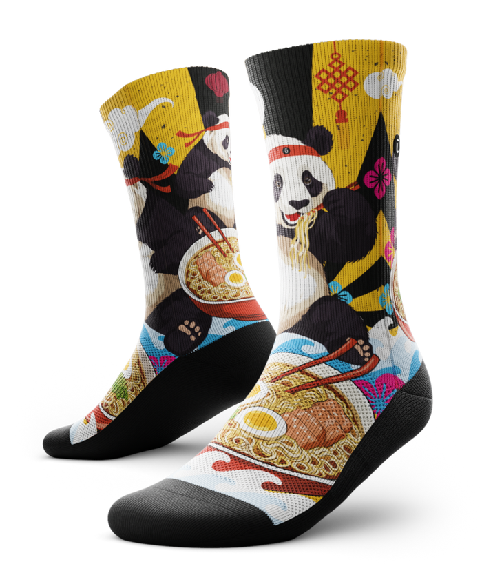 Noodle Ninja Athletic Crew Socks