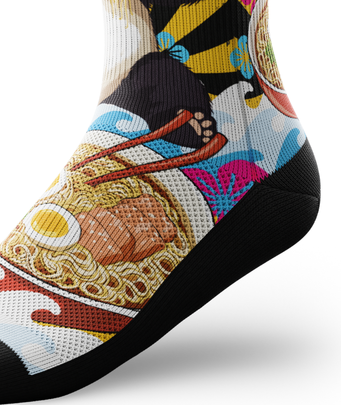 Noodle Ninja Athletic Crew Socks