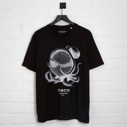 Octo Disco Labs NYC Front Print - Tshirt - Black