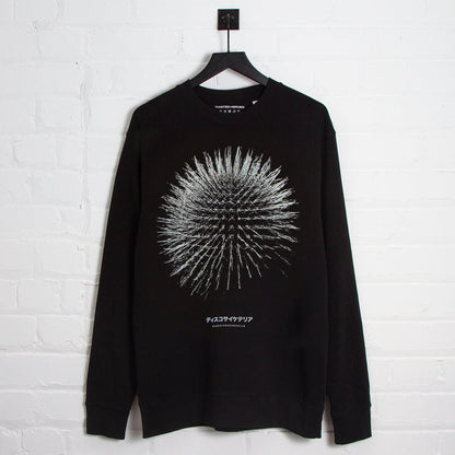Orb 003 Disco Psychedelia Front Print - Sweatshirt - Black