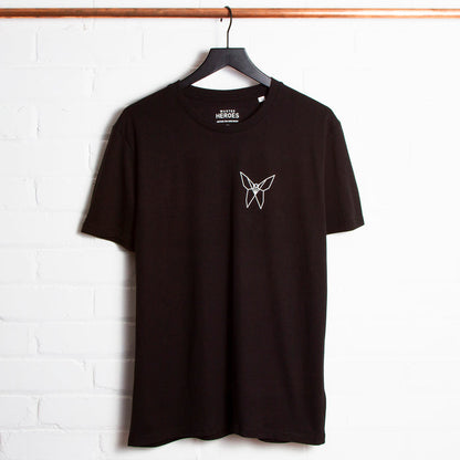 Origami Butterfly Back Print - Tshirt - Black