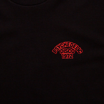 Outline 1972 Psychedelic Disco Back Print - Tshirt - Black
