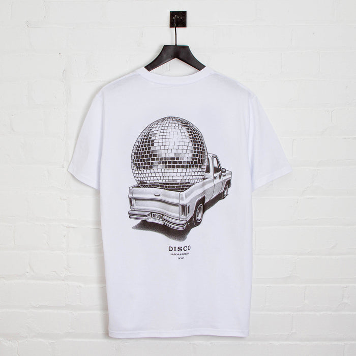 Pickup Disco Labs NYC Back Print - Tshirt - White