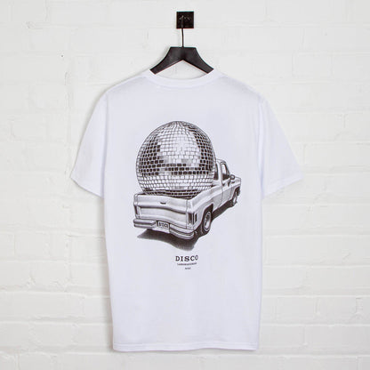 Pickup Disco Labs NYC Back Print - Tshirt - White