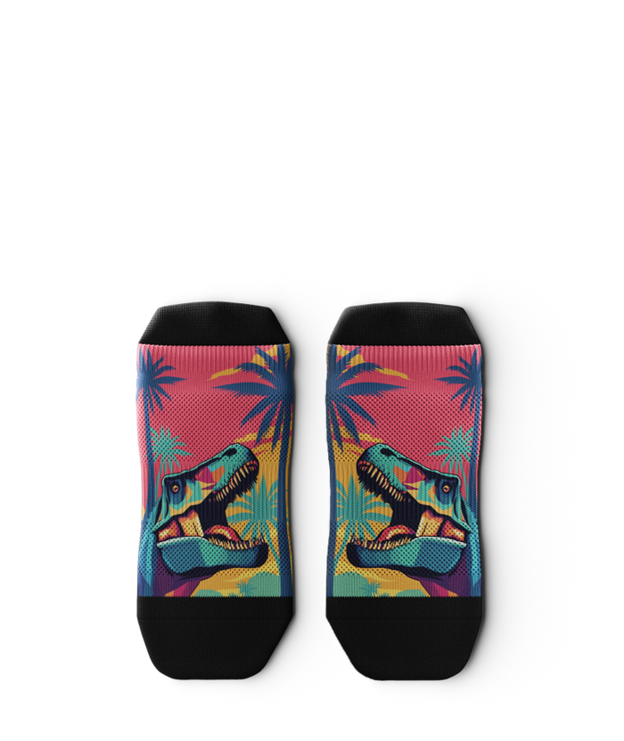 Prehistoric Athletic Ankle Socks