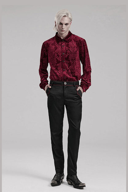 Bloodcrest Button-Up Shirt [Red]