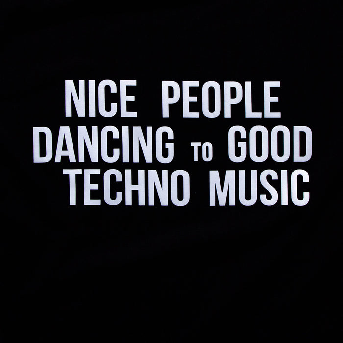 Reflective Peoples Techno Back Print - Tshirt - Black