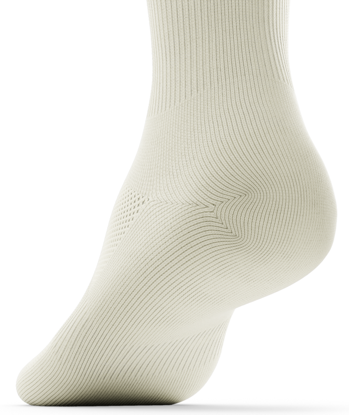 Retro Off White Athletic Crew Socks