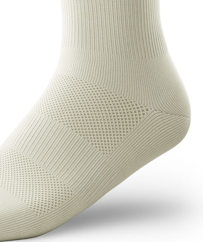 Retro Off White Athletic Crew Socks