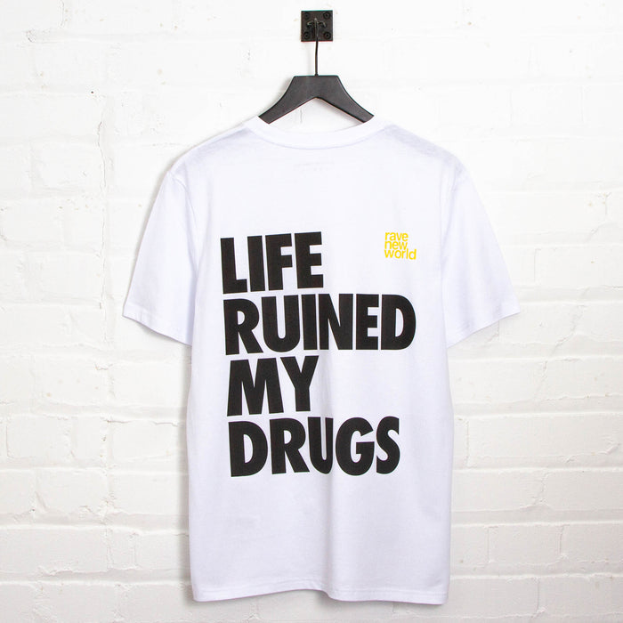 RNW Life Back Print - Tshirt - White